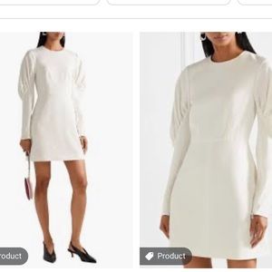 Tibi Gathered Twill Mini dress